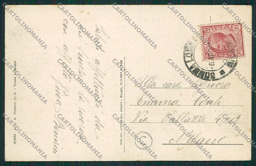 Varese Somma Lombardo cartolina QQ6665 – retro