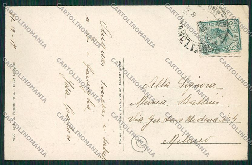 Varese Somma Lombardo cartolina QQ6669 – retro