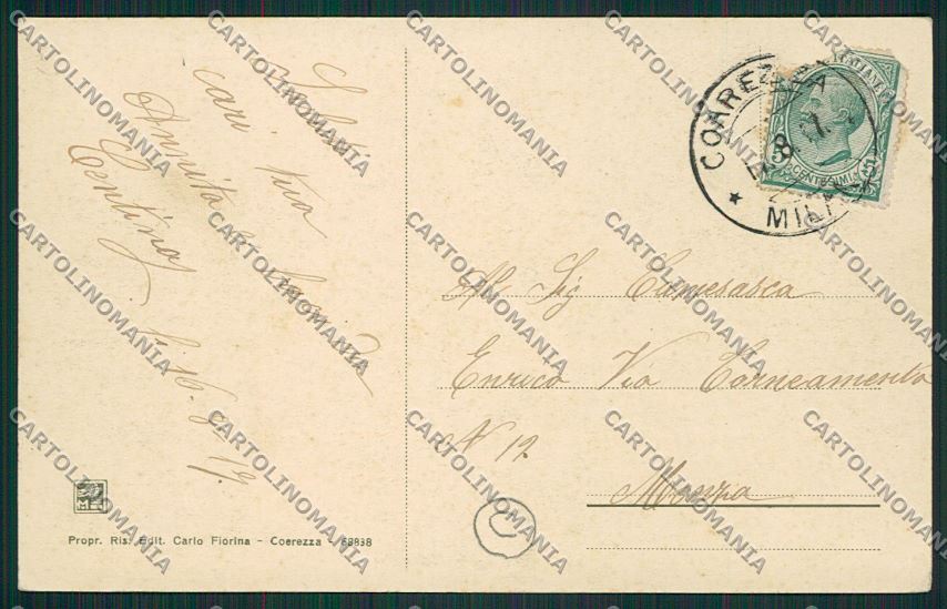 Varese Somma Lombardo Coerezza cartolina QQ6673 – retro