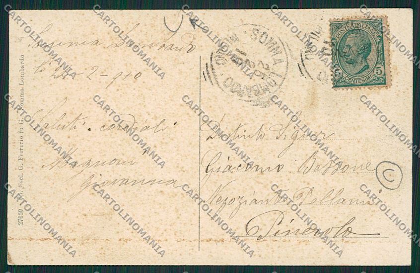 Varese Somma Lombardo cartolina QQ6680 – retro