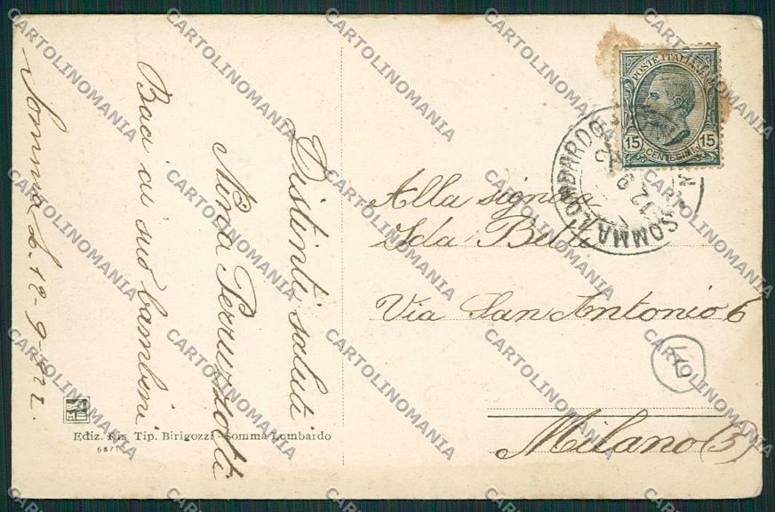 Varese Somma Lombardo cartolina QQ6721 – retro