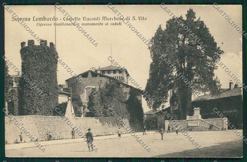 Varese Somma Lombardo ABRASA cartolina QQ6725 – fronte