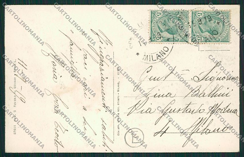 Varese Somma Lombardo cartolina QQ6732 – retro