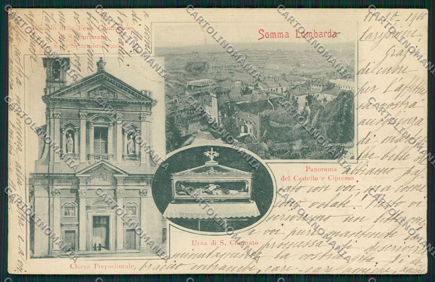 Varese Somma Lombardo cartolina QQ6743 – fronte