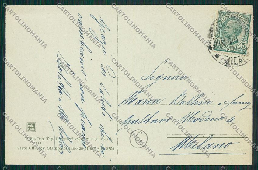 Varese Somma Lombardo cartolina QQ6751 – retro