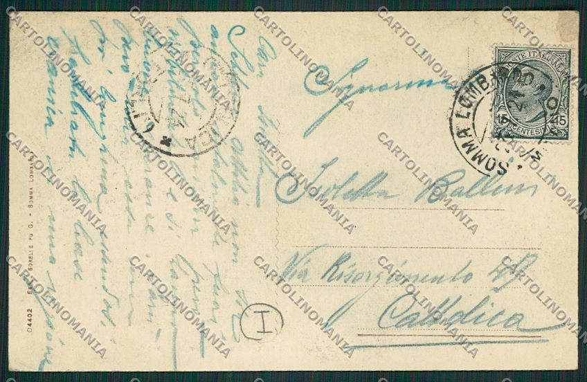 Varese Somma Lombardo Militari cartolina QQ6758 – retro