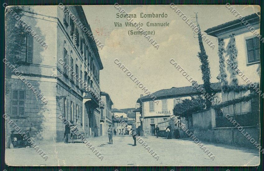 Varese Somma Lombardo TRACCE UMIDO PIEGHINE cartolina QQ6761 – fronte
