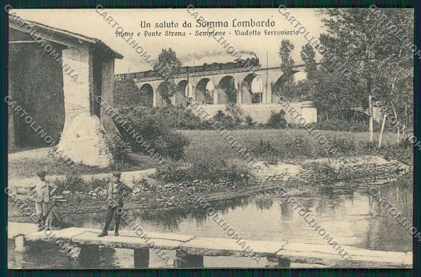 Varese Somma Lombardo Treno cartolina QQ6767 – fronte