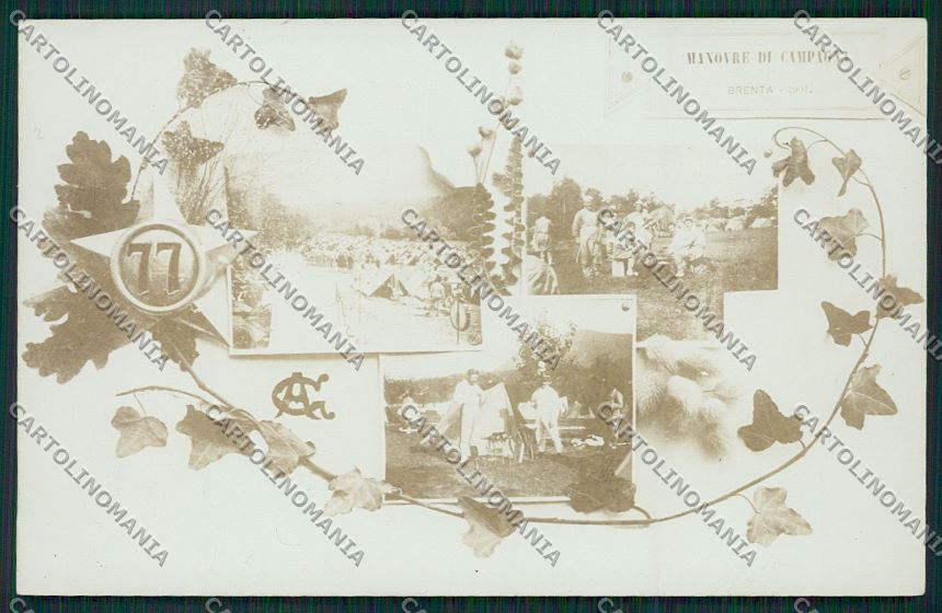 Varese Valcuvia Brenta Militari Foto cartolina QQ6779 – fronte