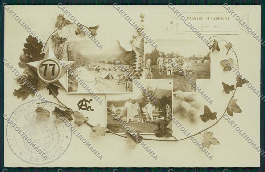 Varese Valcuvia Brenta Militari Foto cartolina QQ6781 – fronte