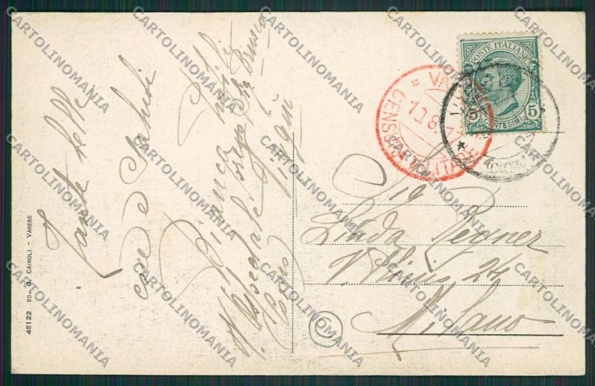 Varese Viggiù cartolina QQ6788 – retro