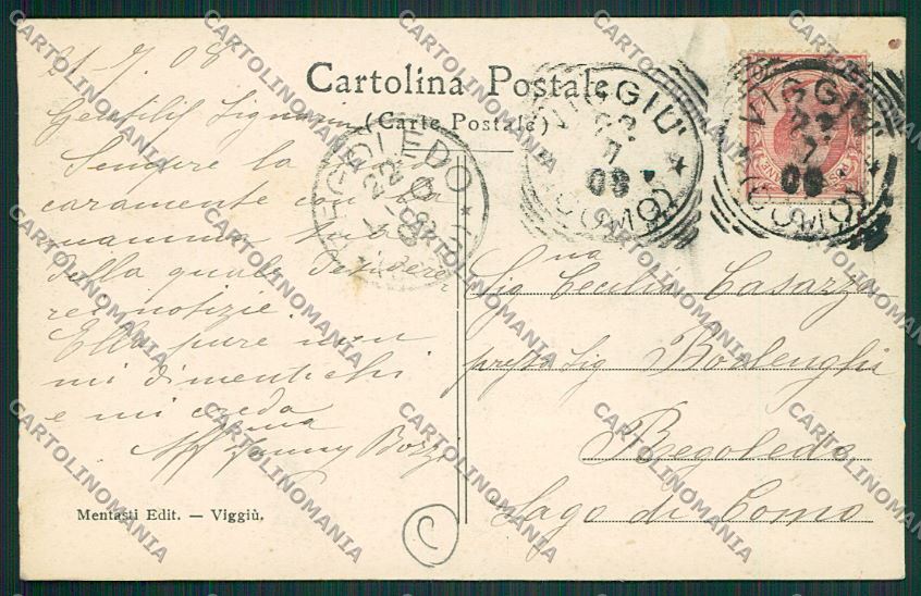 Varese Viggiù cartolina QQ6790 – retro
