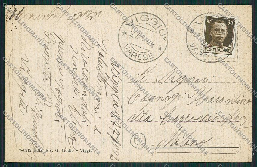 Varese Viggiù cartolina QQ6792 – retro