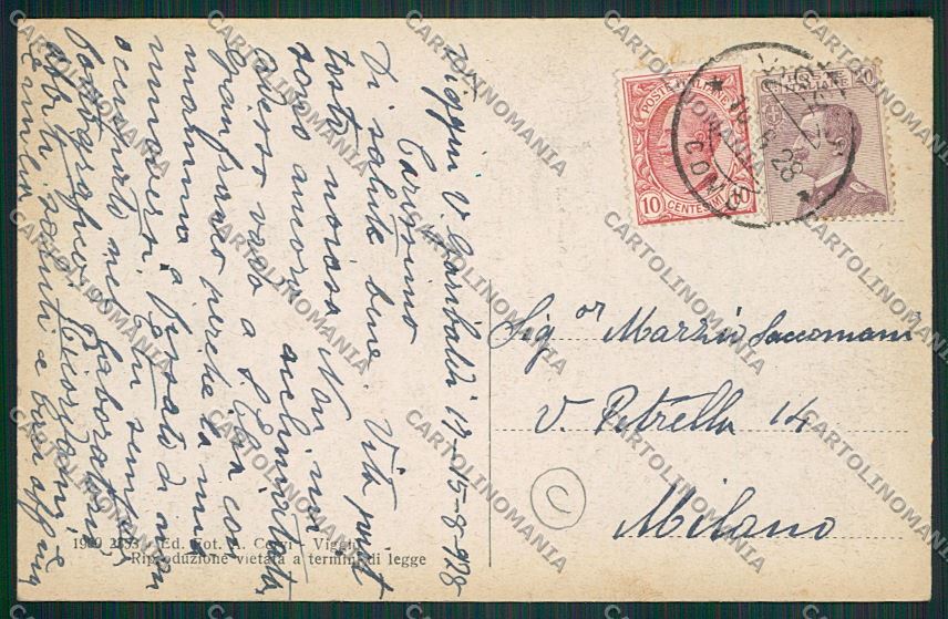 Varese Viggiù cartolina QQ6794 – retro