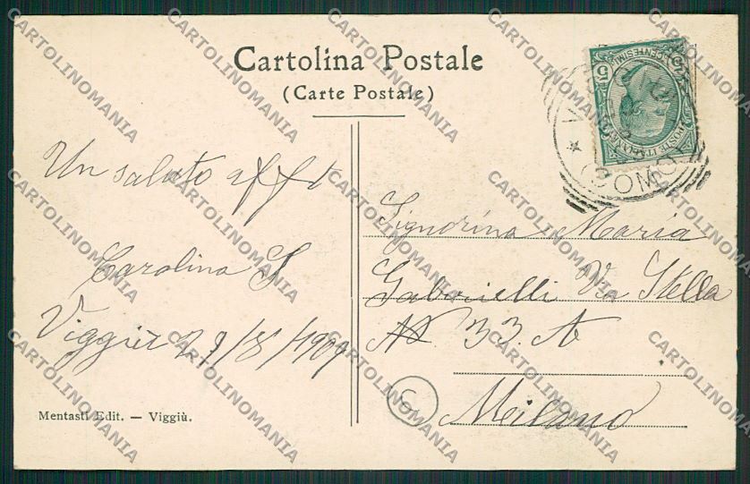 Varese Viggiù cartolina QQ6796 – retro