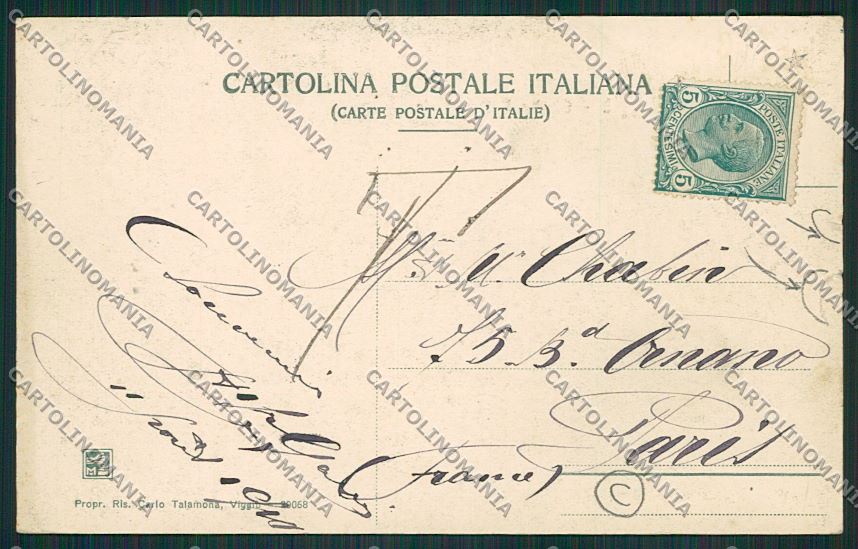Varese Viggiù STRAPPINI cartolina QQ6808 – retro