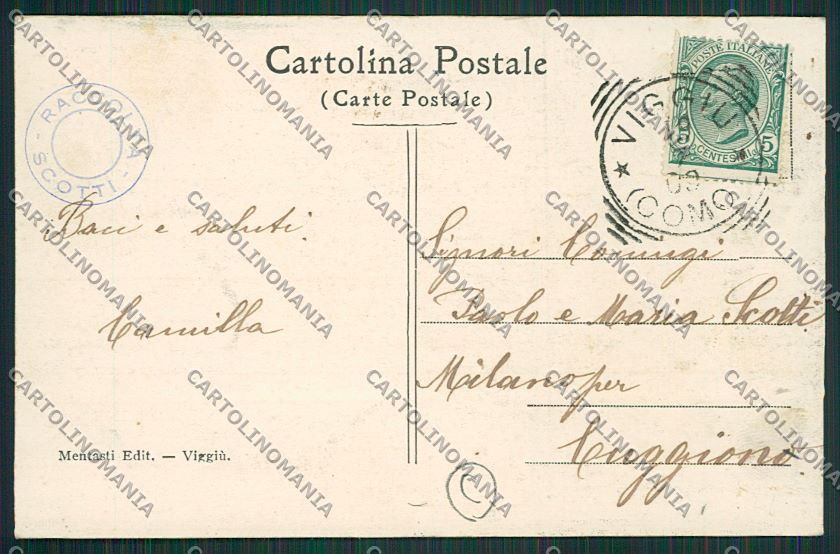Varese Viggiù cartolina QQ6817 – retro