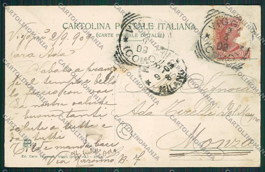 Varese Viggiù cartolina QQ6820 – retro