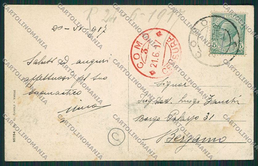 Varese Viggiù cartolina QQ6827 – retro