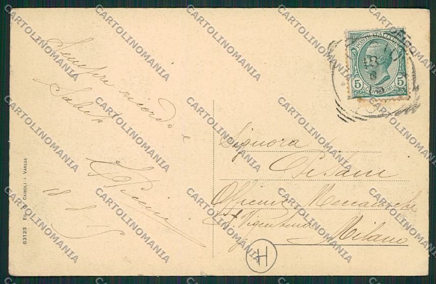 Varese Viggiù cartolina QQ6895 – retro