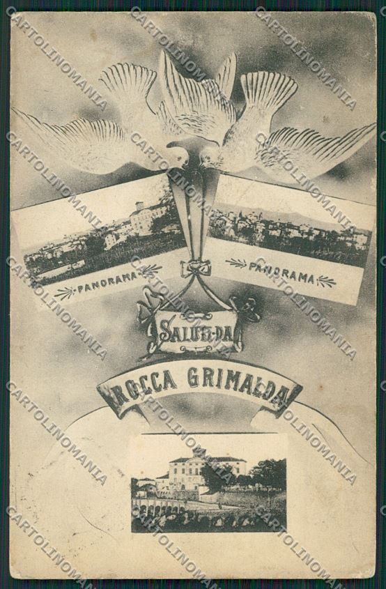 Alessandria Rocca Grimalda Saluti da cartolina QQ6902 – fronte