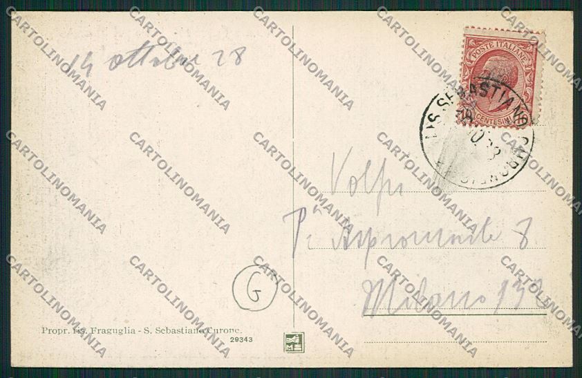 Alessandria San Sebastiano Curone cartolina QQ6907 – retro