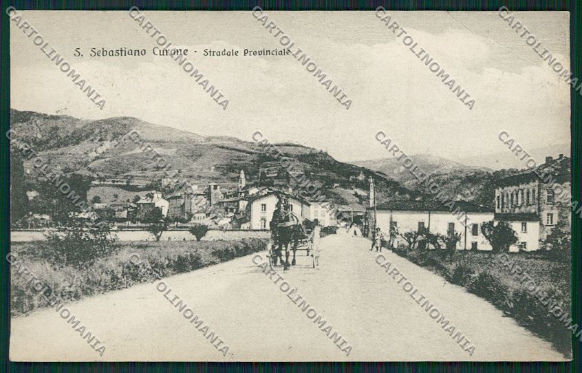 Alessandria San Sebastiano Curone PIEGA cartolina QQ6908 – fronte