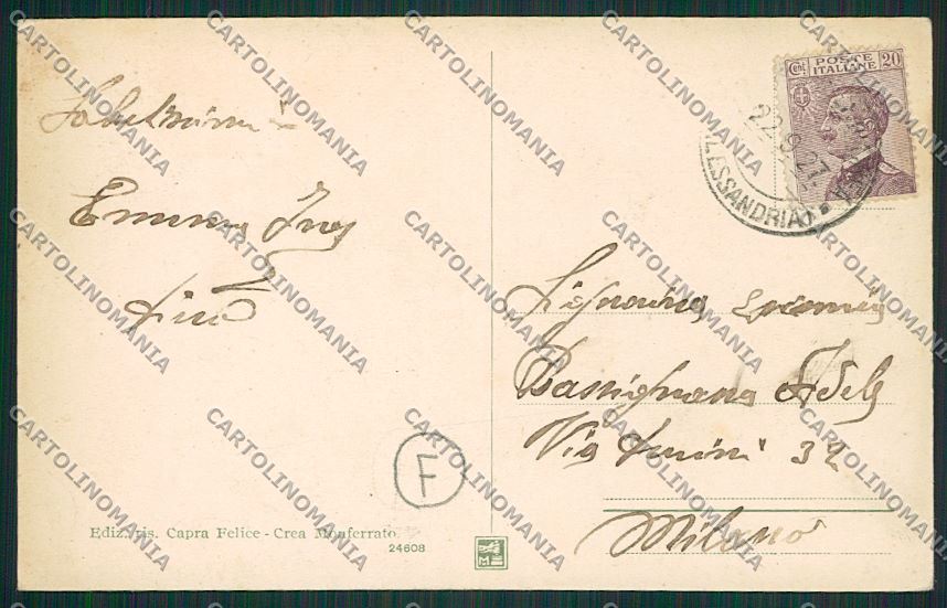 Alessandria Serralunga di Crea cartolina QQ6912 – retro