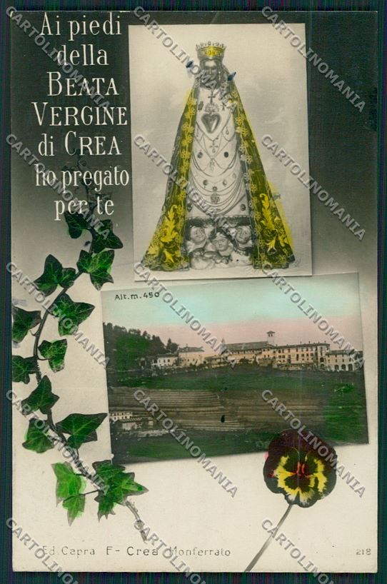 Alessandria Serralunga di Crea Foto cartolina QQ6913 – fronte