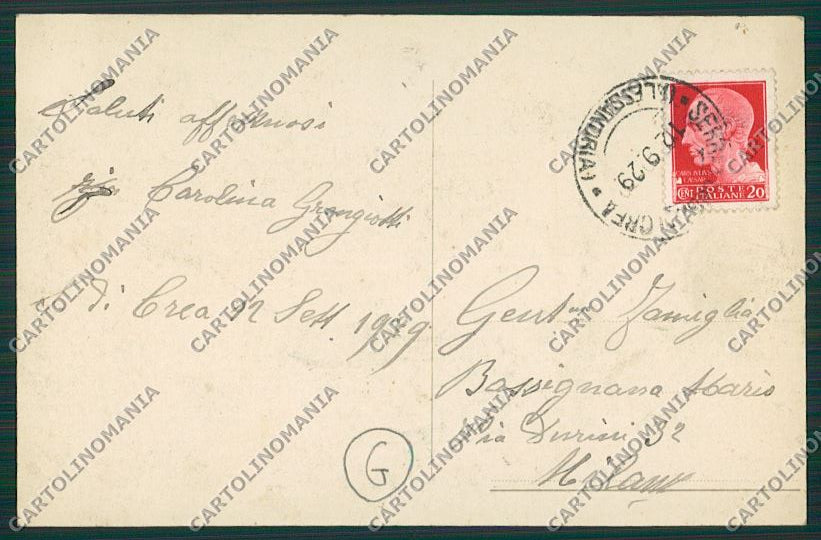 Alessandria Serralunga di Crea Foto cartolina QQ6913 – retro