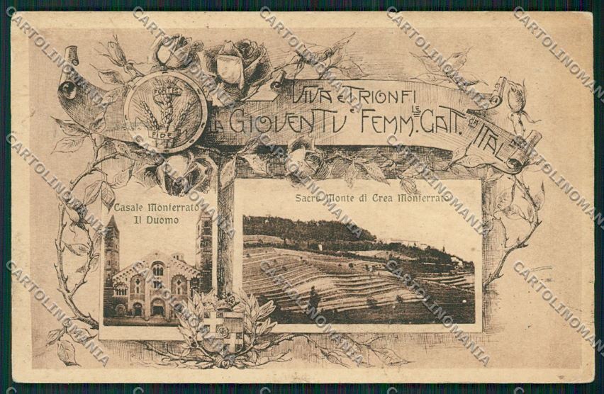 Alessandria Serralunga di Crea ABRASA cartolina QQ6914 – fronte