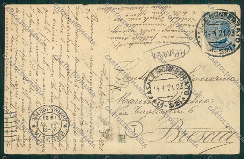 Alessandria Serralunga di Crea ABRASA cartolina QQ6914 – retro
