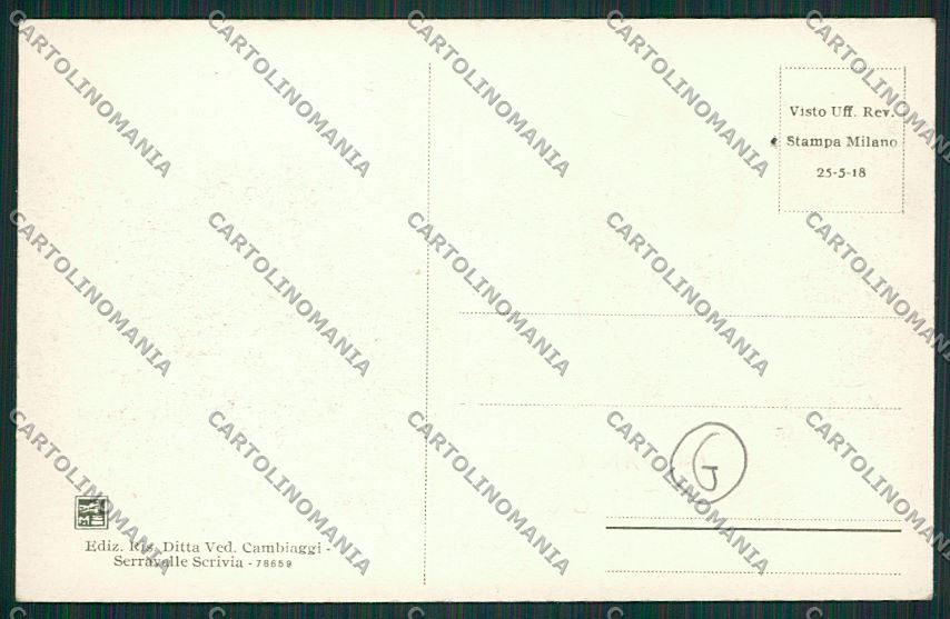 Alessandria Serravalle Scrivia cartolina QQ6921 – retro