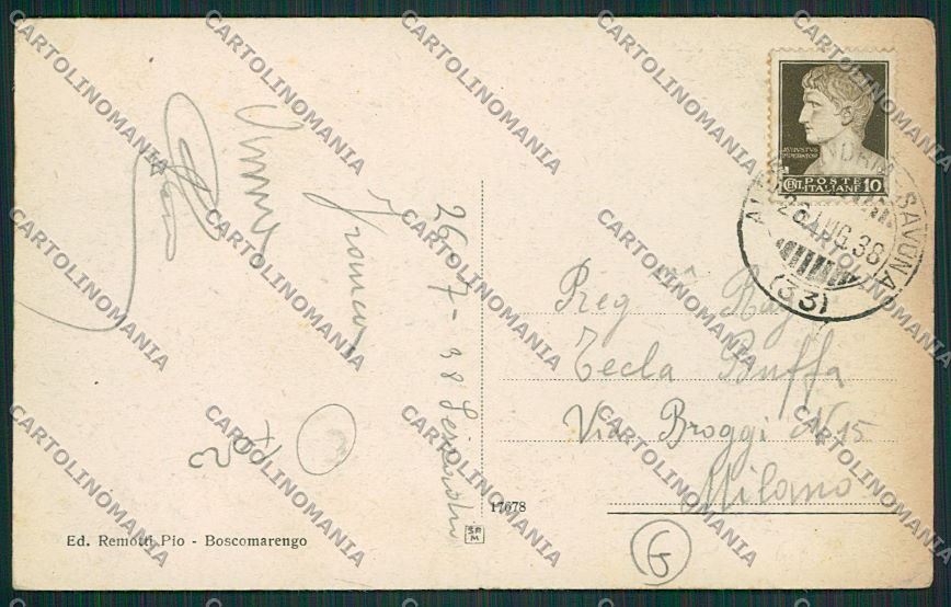Alessandria Sezzadio FORO cartolina QQ6922 – retro