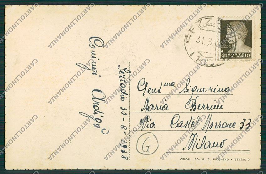 Alessandria Sezzadio cartolina QQ6923 – retro