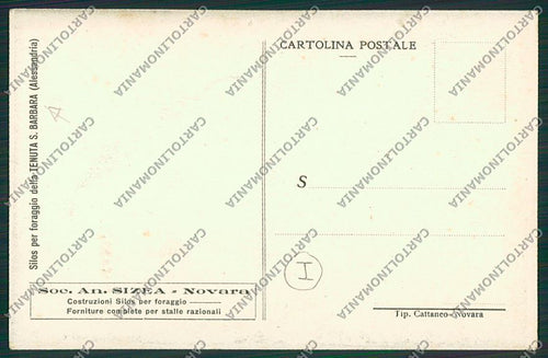 Alessandria Tenuta Santa Barbara Cascina cartolina QQ6937 – retro