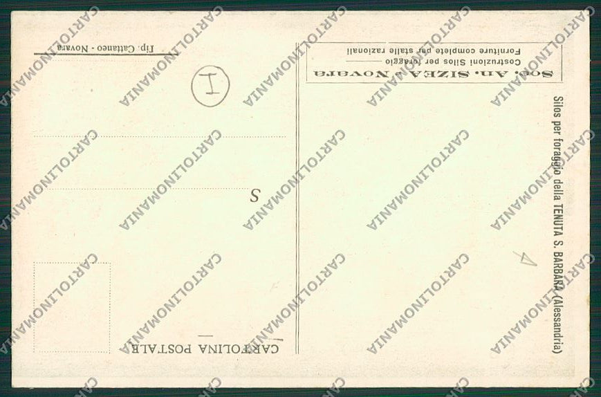 Alessandria Tenuta Santa Barbara Cascina cartolina QQ6939 – retro