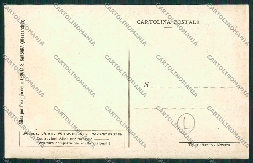 Alessandria Tenuta Santa Barbara Cascina cartolina QQ6941 – retro