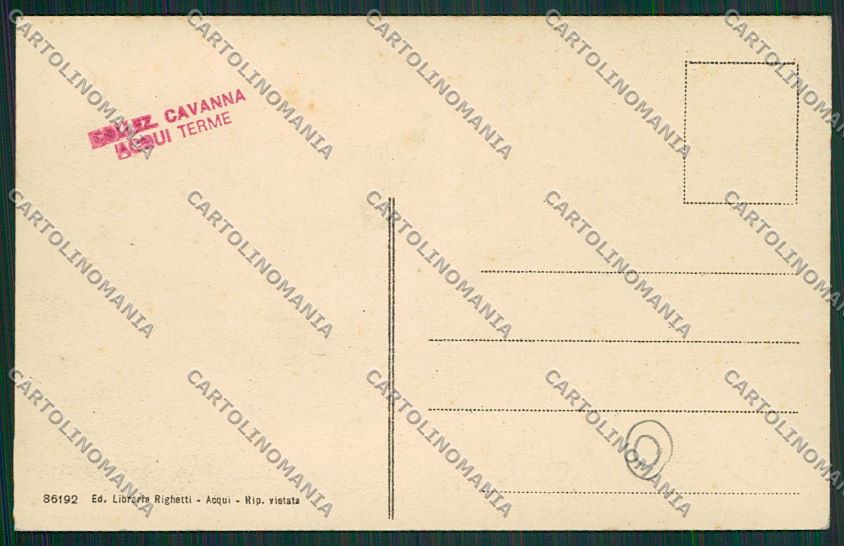Alessandria Trisobbio cartolina QQ6958 – retro