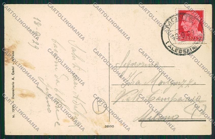 Alessandria Valenza Monte cartolina QQ6973 – retro