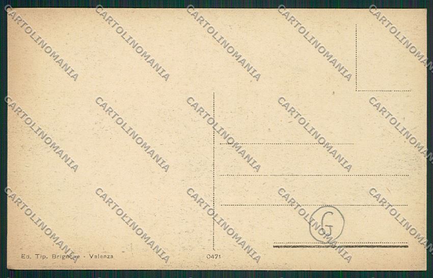 Alessandria Valenza Monte cartolina QQ6975 – retro