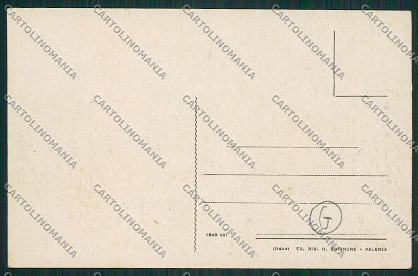 Alessandria Valenza cartolina QQ6976 – retro