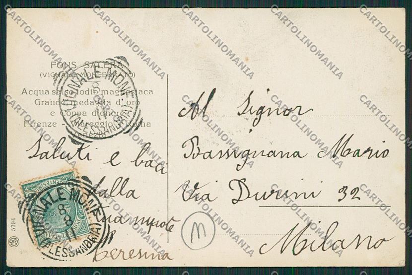 Alessandria Vignale Monferrato cartolina QQ6991 – retro