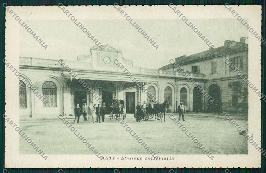 Asti città Stazione cartolina QQ7034 – fronte