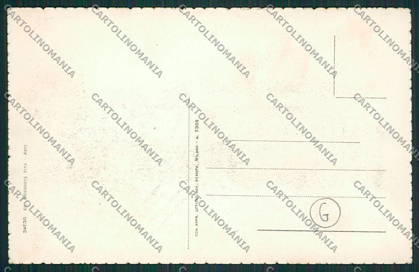 Asti città Stazione cartolina QQ7034 – retro