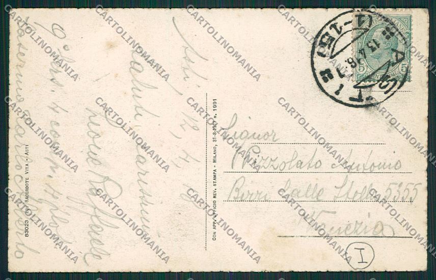 Asti città Saluti da cartolina QQ7040 – retro