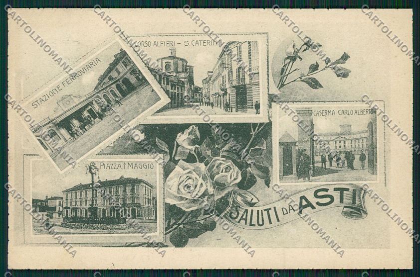 Asti città Saluti da cartolina QQ7041 – fronte