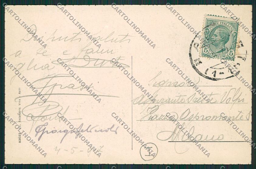 Asti città Saluti da cartolina QQ7041 – retro