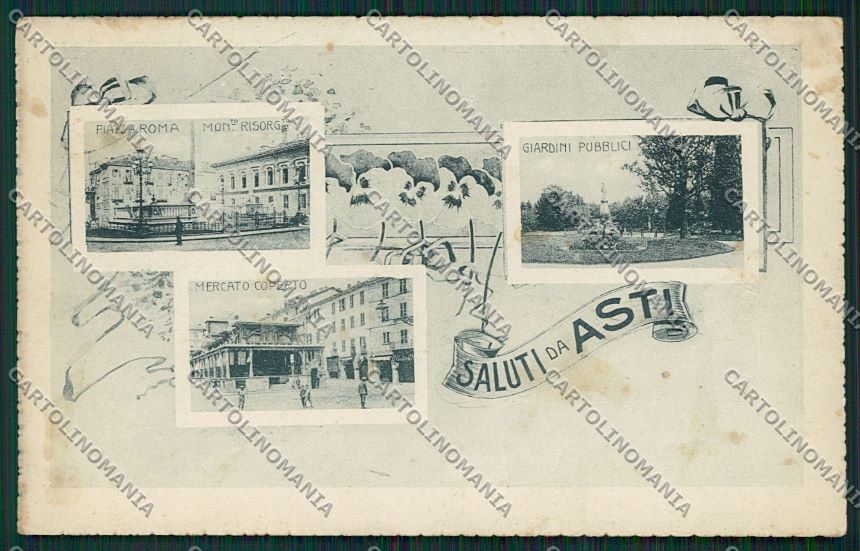 Asti città Saluti da cartolina QQ7042 – fronte