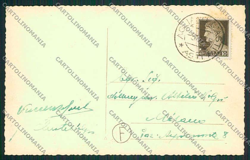Asti Agliano Foto cartolina QQ7054 – retro